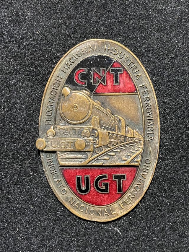 Placa insignia broche CNT UGT