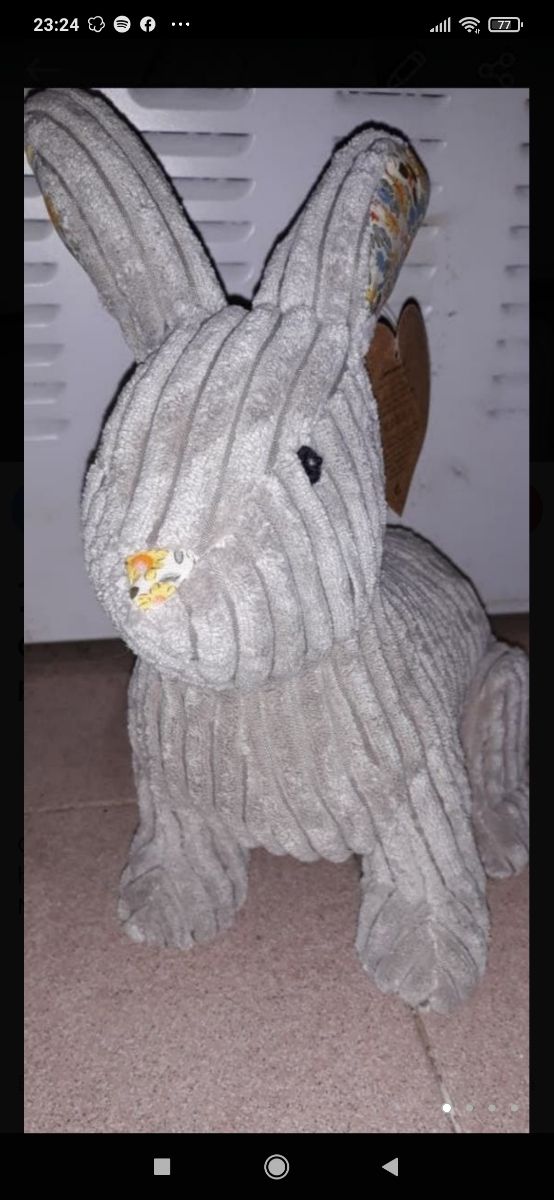 Peluche conejo,sujeta puerta con peso