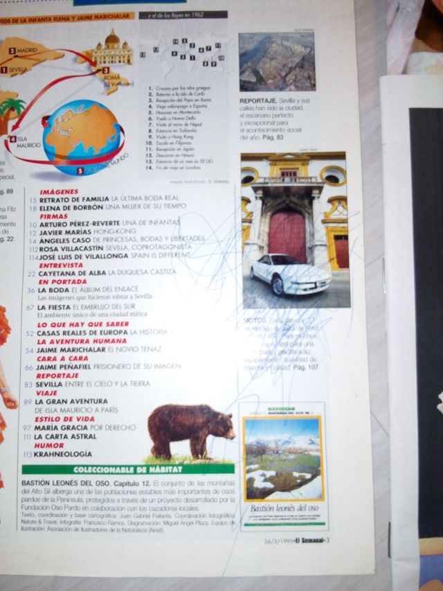 Lote revistas periódico Felipe Infantas Carlos