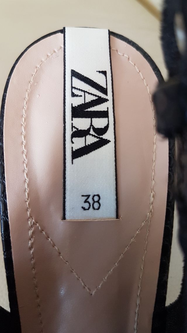 Zapatos tacón Zara, talla 38, a estrenar