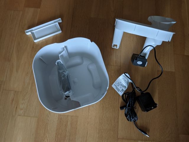 Fuente de agua para gatos