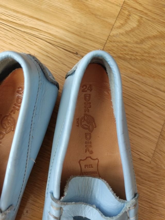 Mocasines azules 24 marca Dik Dik