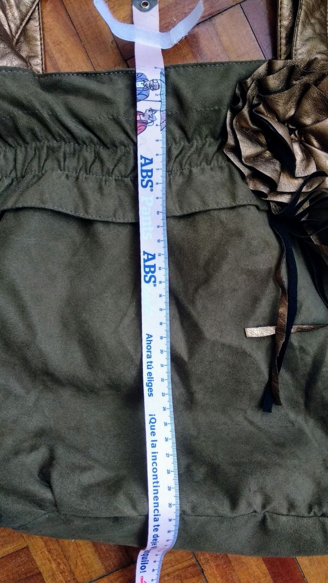 bolso de hombro caqui