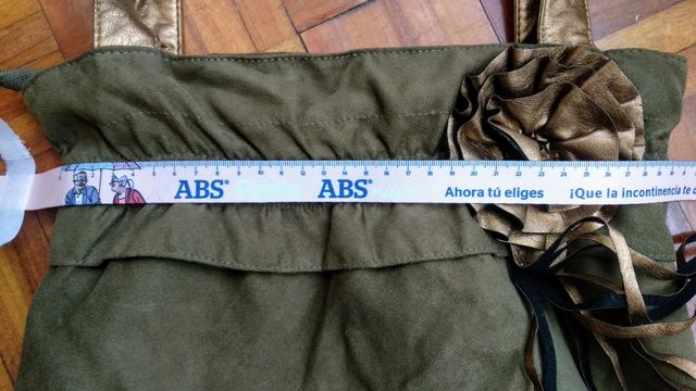 bolso de hombro caqui