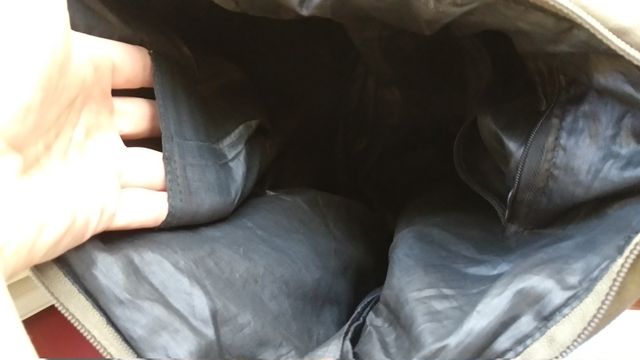 bolso de hombro caqui