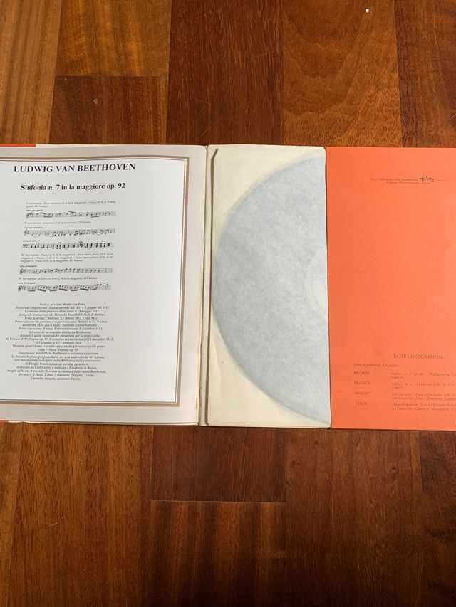 Disco vinilo Cantelli Beethoven sinfonía n7