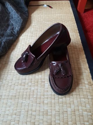 Zapatos mocasines mujer talla 35 de segunda mano por 30 EUR en Madrid en  WALLAPOP
