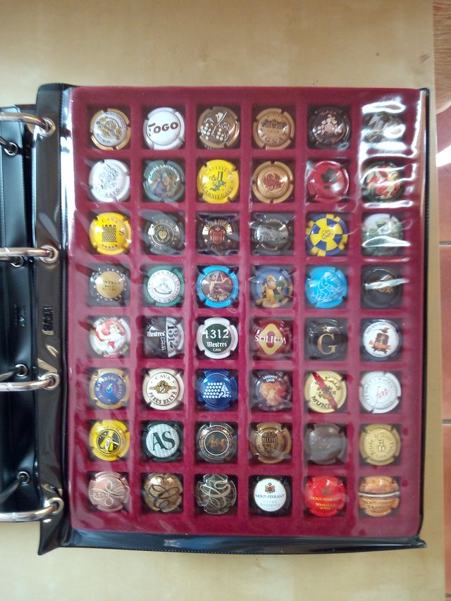 Colección chapas de cava