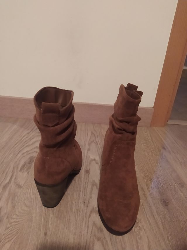 botines marrones mujer