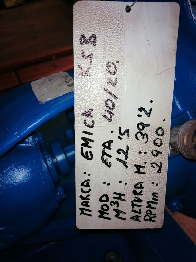 bomba agua emika ksb