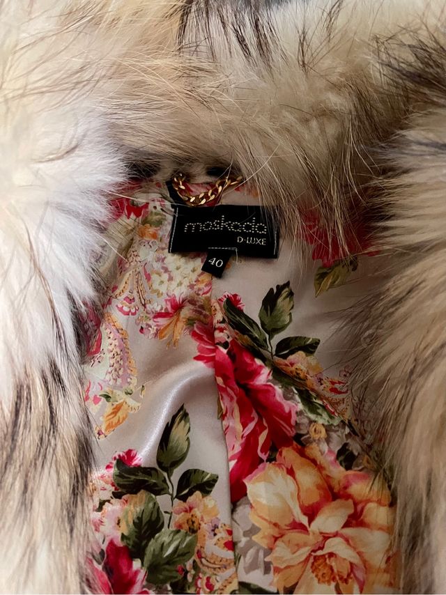 Abrigo chaqueta zorro S nueva 