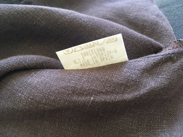 Chaqueta 100% lino marrón