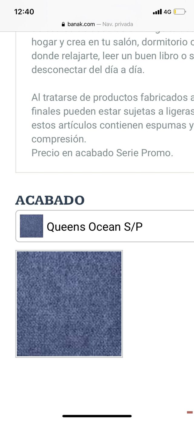 Butaca Feroe Banak azul