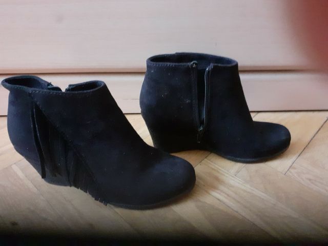 botines negros talla 36