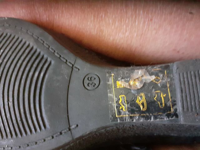 botines negros talla 36