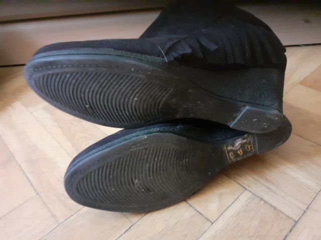 botines negros talla 36