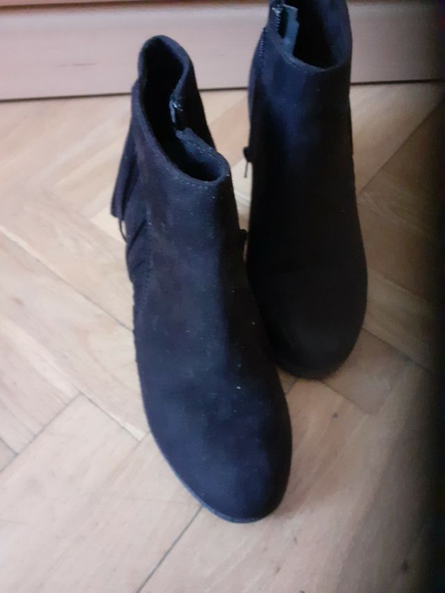 botines negros talla 36