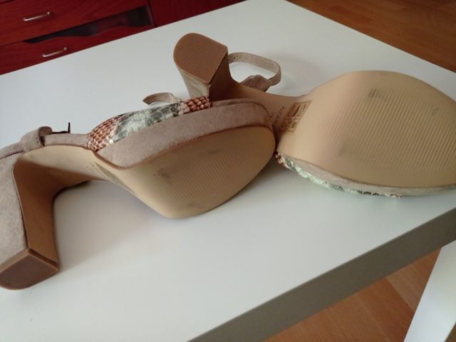 sandalias tacon cuadrado