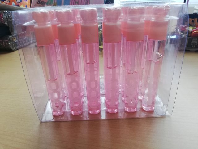 Pomperos corazón rosa mini 24 uds. fiesta