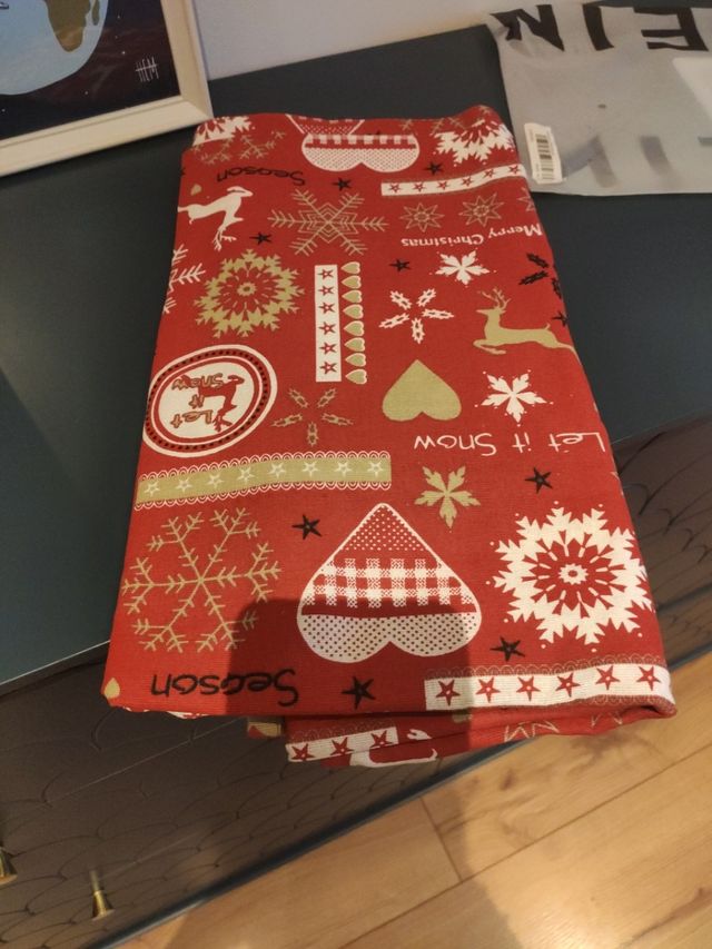 mantel navideño 150x150cm