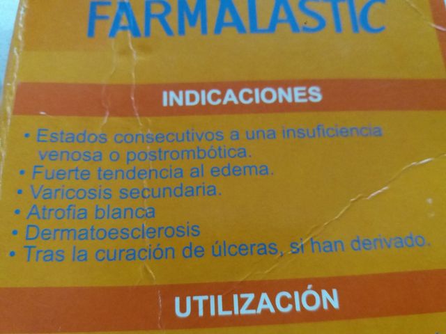 Media,compresión,farmalastic,unisex, pierna derech