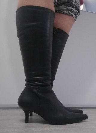 Botas piel ancho especial de segunda mano por 10 EUR en Nuestra Señora de  Jesus en WALLAPOP