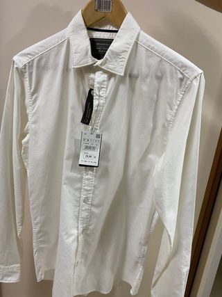 Camisa blanca SPRINGFIELD talla M de segunda mano por 7,99 EUR en Lorca en  WALLAPOP