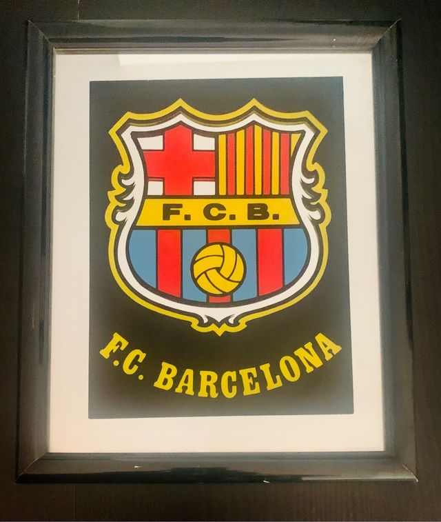 Cuadro espejo escudo FC Barcelona