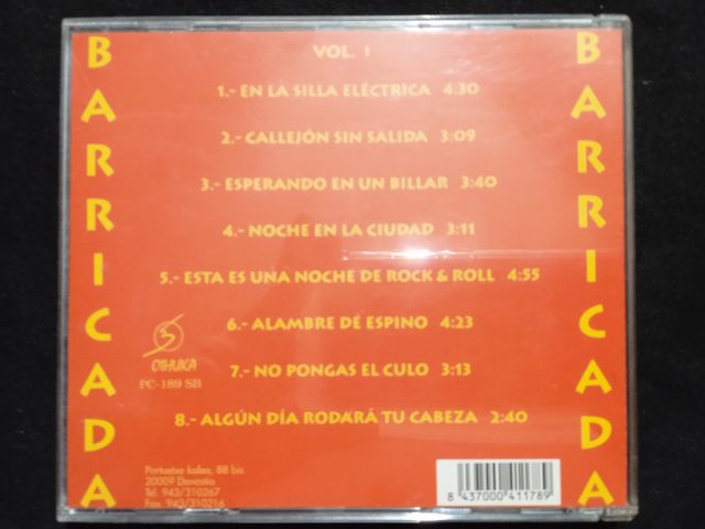 CD Música Barricada - Volumen 1