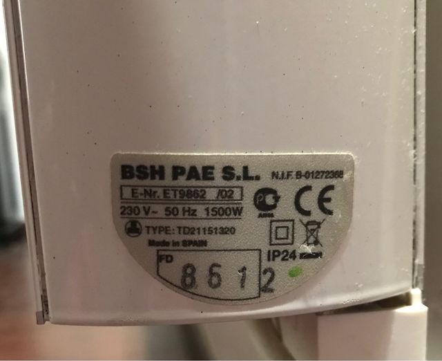 RADIADOR EMISOR TERMICO UFESA