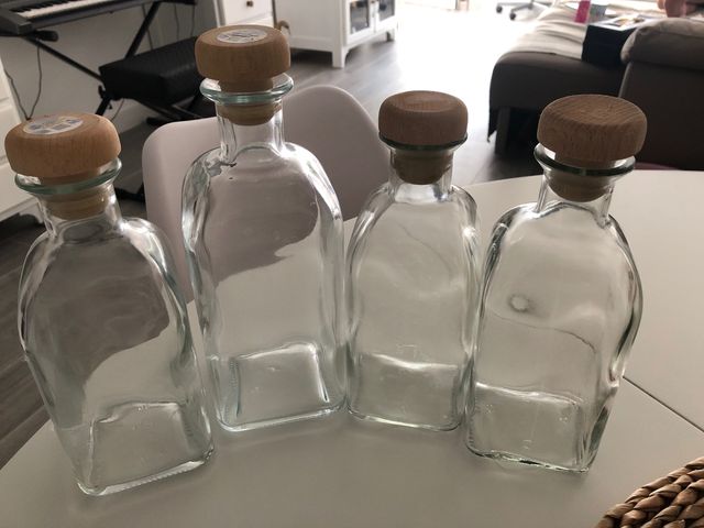 Botellas de Cristal de un solo uso