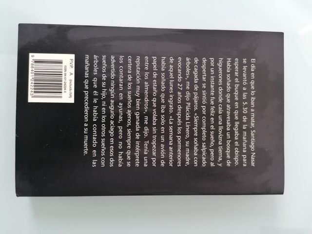 Libro Crónica de una muerte anunciada.