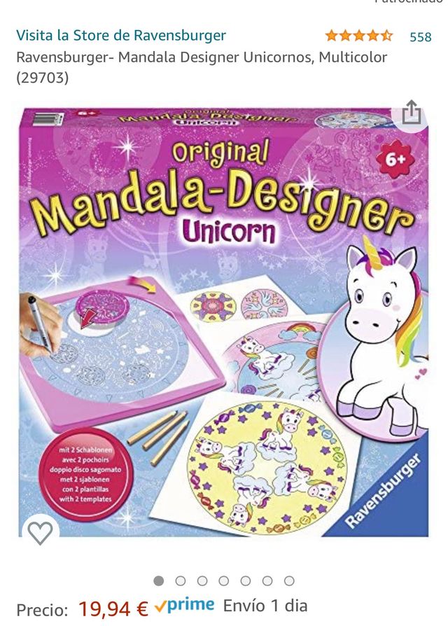 Mándala designer unicornio