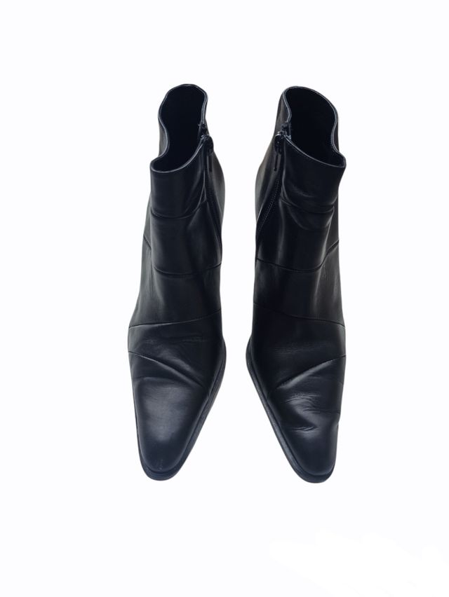 Botines negros tacón de marca Pied a Terre