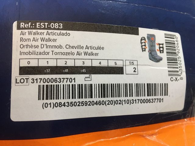 Bota ortopédica walkers