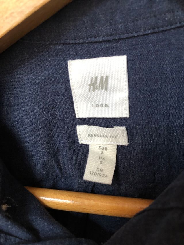 Camisa H&M azul talla S