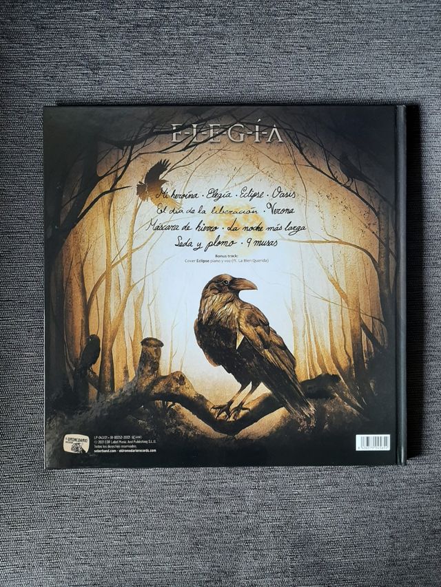 Libro Sôber Elegía sin vinilo