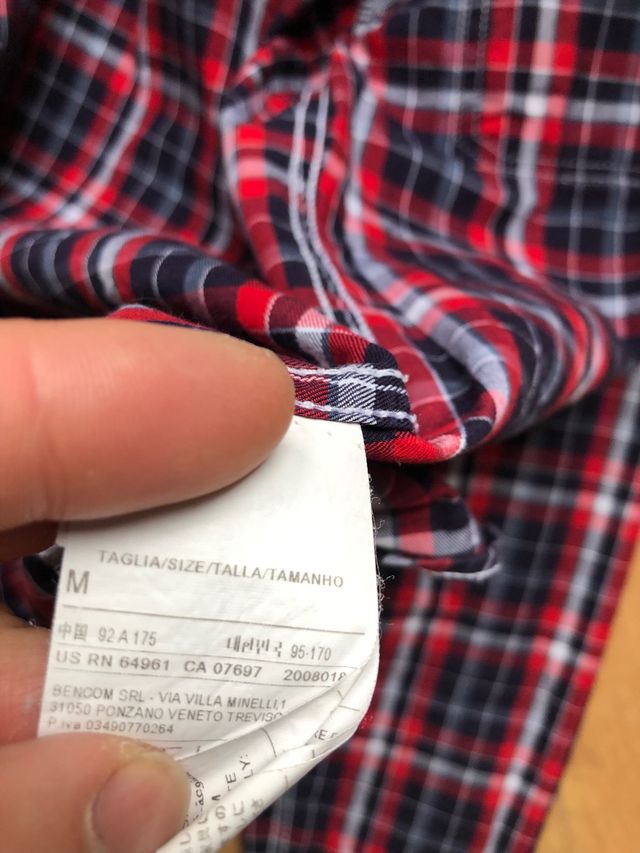 Camisa Benetton otoño invierno M