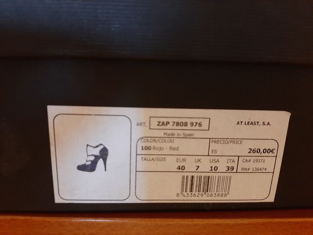  Zapatos sin estrenar