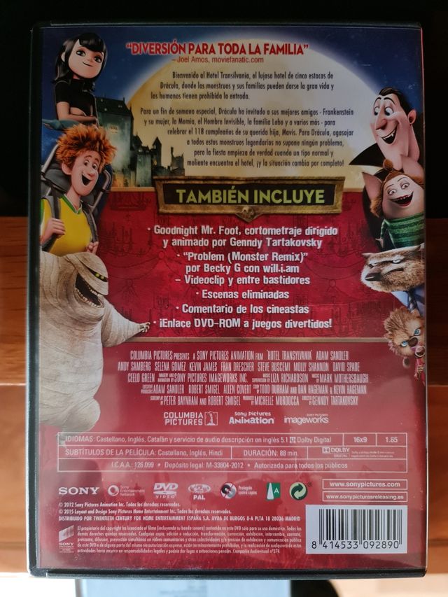 Hotel Transilvania en DVD