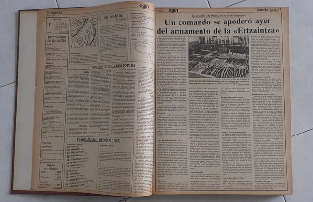 Quotidiano EGIN, intero mese di marzo 1983.
