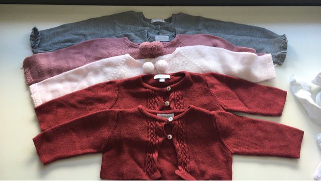 Lote 5 chaquetas bebé talla 6-12m Dulces y Mayoral