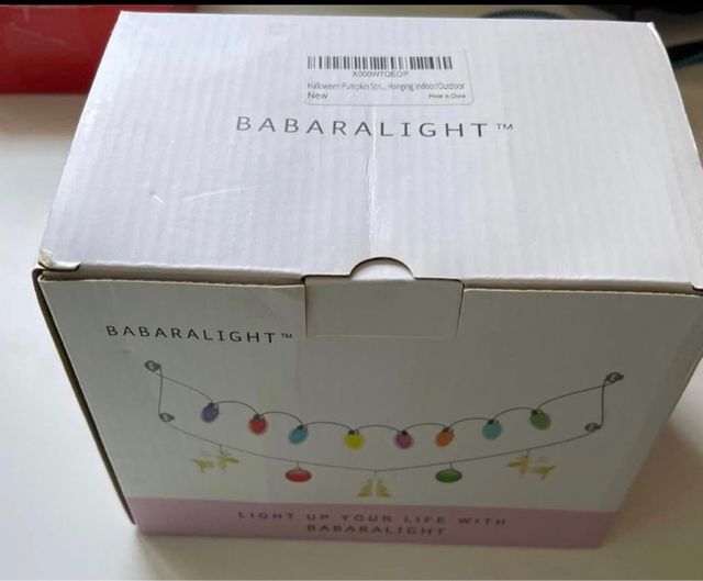 Guirnalda calabazas luces hallowen