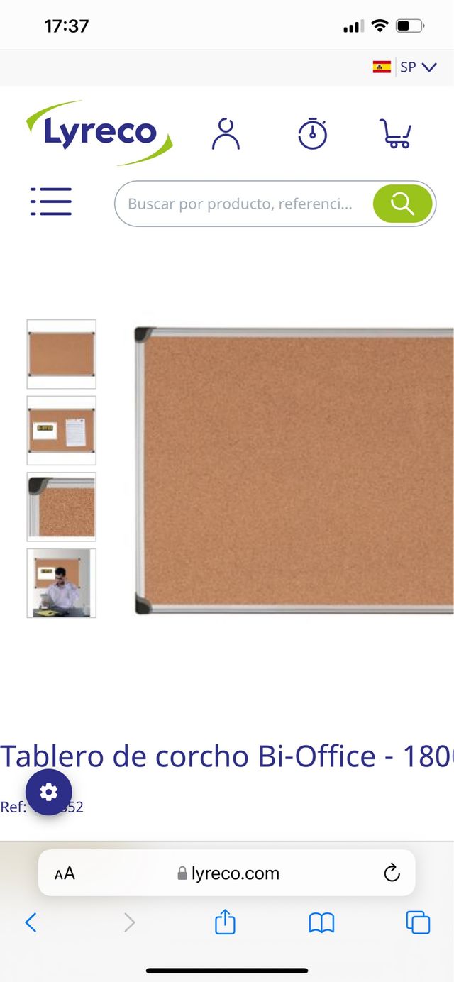 Tablero corcho Bi-Office 1800x900mm