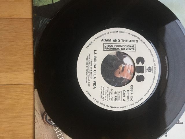 Disco vinilo single Adam and the ants