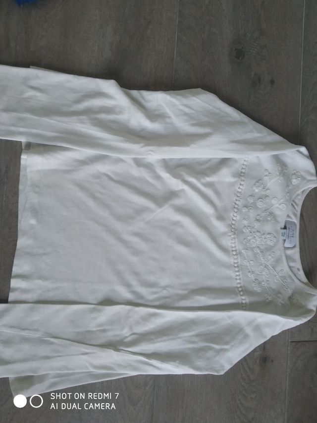 camiseta blanca corte inglés t 9/10