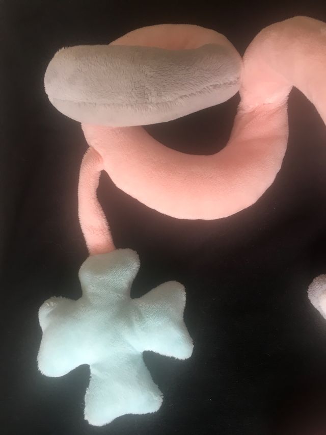 Peluche espiral grande color rosa