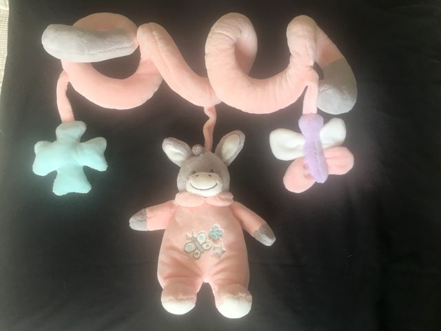 Peluche espiral grande color rosa