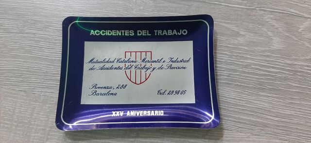 Cenicero Aluminio - Mutualidad Catalana 