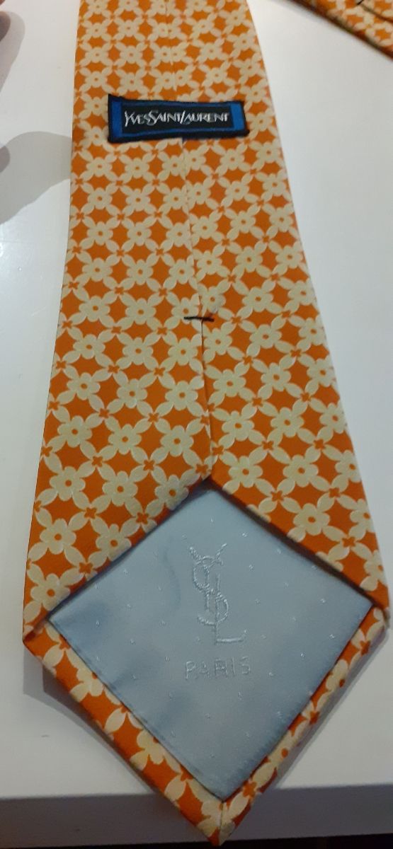 CORBATA YVESSAINT LAURENT VINTAGE SEDA